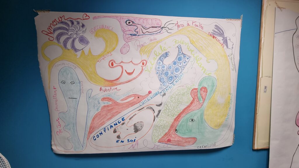 Atelier d’art-thérapie : Fresque / Squiggle