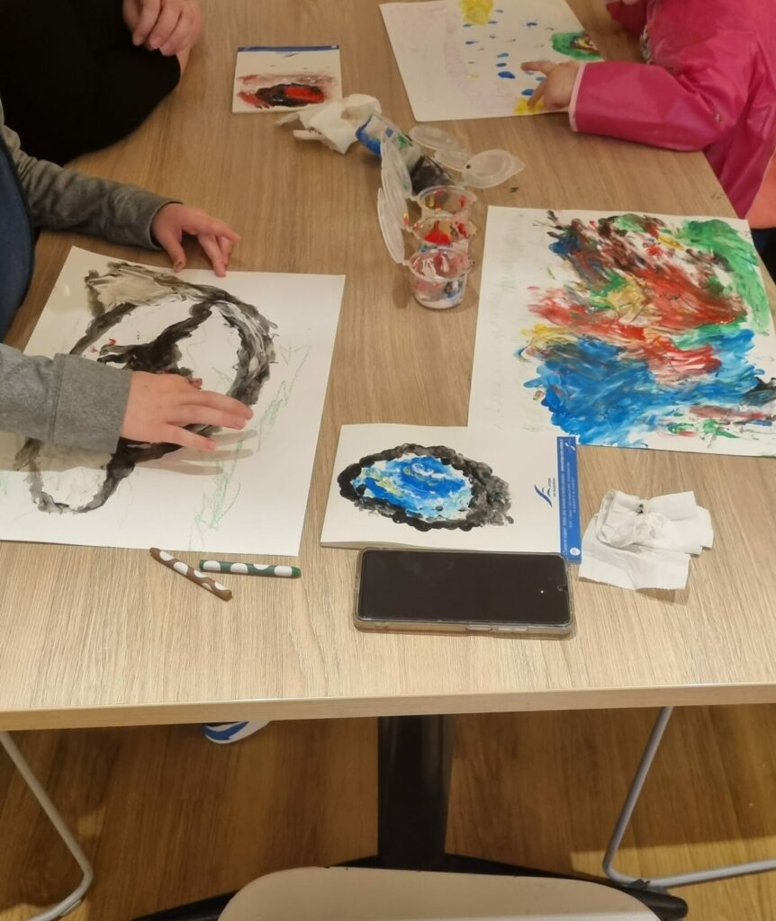 Atelier Parent enfant : éveille – Peinture au doight